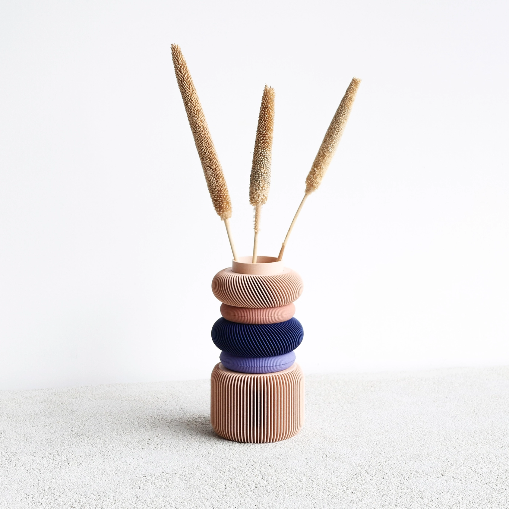 Minimum Design modulare Pflanzenvase BLUSH, 7-teilig, verschiedenfarbig