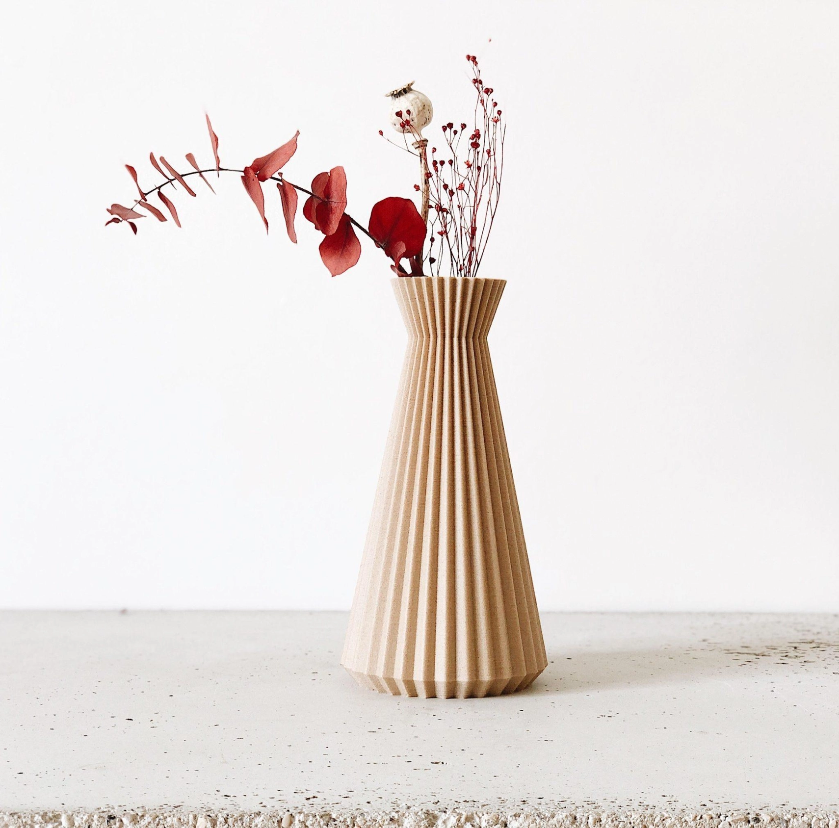 Minimum Design ausgefallene Deko-Vase ISHI in verschiedenen Farben und Größen