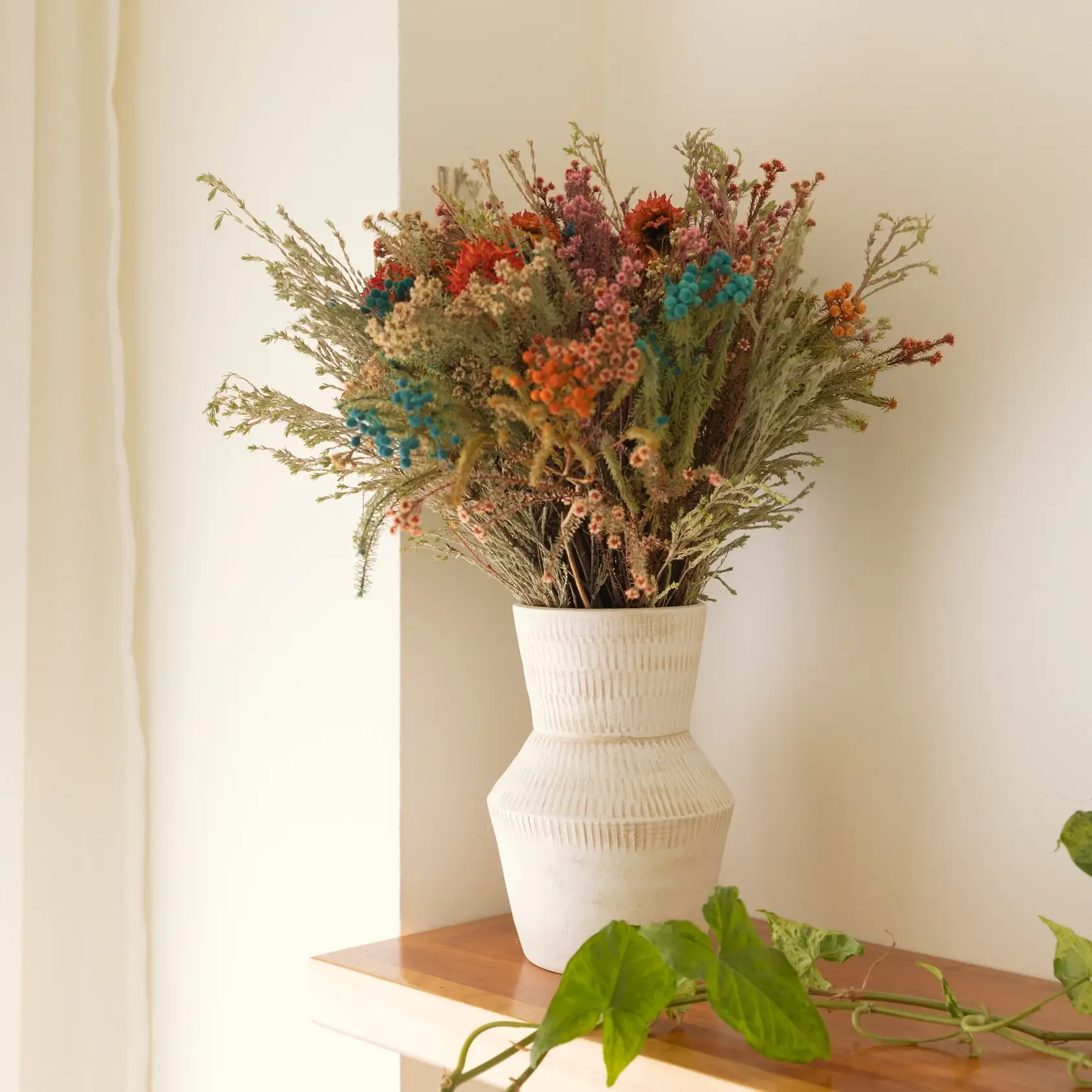 Oito.Atelier große Keramik-Vase PUGLIA, beige, handgefertigt