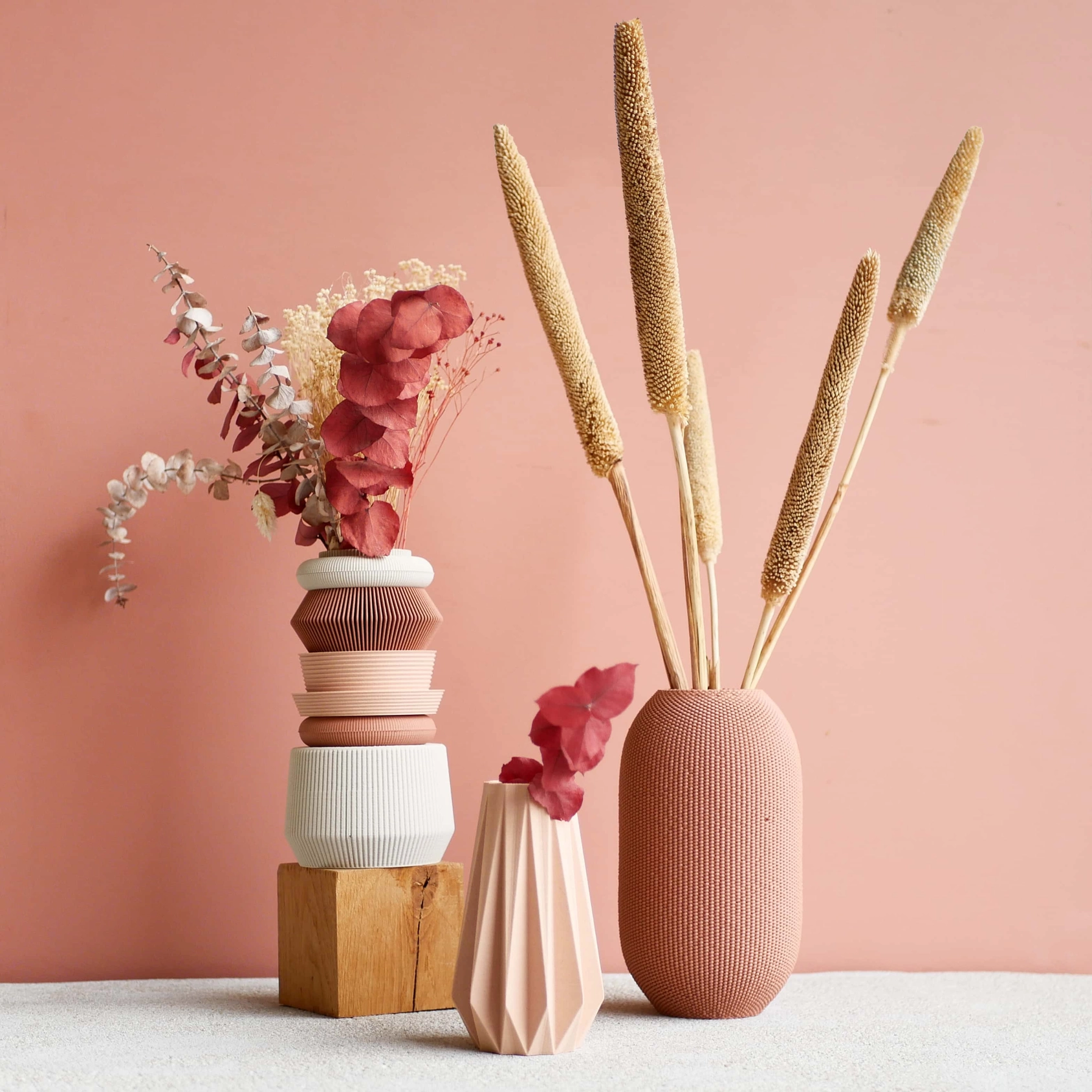 Minimum Design modulare, 7-teilige Vase AMA für frische Blumen und Kunstpflanzen Minimum Design modulare, 7-teilige Vase AMA für frische Blumen und Kunstpflanzen