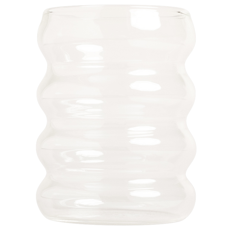 Eulenschnitt Bubble Glas mit vier Ringen, für Cocktails und kalte Getränke